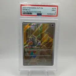 2024 POKEMON SVP EN-SV PALDEAN FATES ETB PROMO #075 MIMIKYU PSA 9 - Image 1