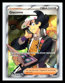 💥 Pokemon TCG Giacomo Scarlet & Violet - Paldea Evolved 252/193 Holo Ultra Rare - Image 1