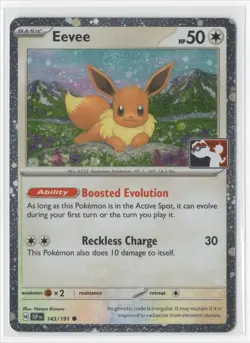 Pokemon Prize Pack Series 7 Eevee 143/191 Cosmos Holo - PLAY STAMP - Image 1