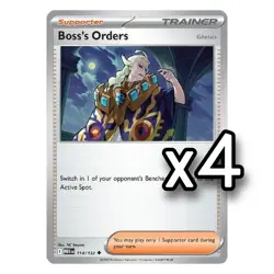 Boss's Orders 114/132 Uncommon Pokemon TCG Playset x4 Non Holo MEG NM - Image 1