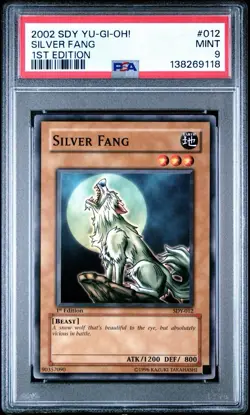 Yu-Gi-Oh! Silver Fang SDY-012 1st ED 2002 PSA 9 Mint - Image 1