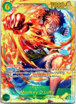 Monkey.D.Luffy OP13-118 SEC One Piece TCG carry on his will - Image 1