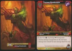 Moderate Play WoW TCG Forang Deathrattle Class Starter Decks World of Warcraft - Image 1