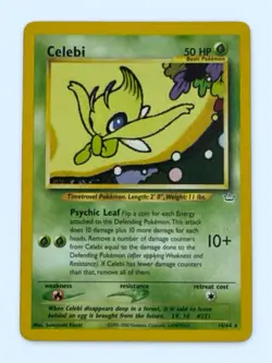 Pokemon TCG Celebi 16/64 Neo Revelation Legendary Card Regular NM Vintage - Image 1