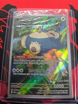 Pokemon Center Snorlax SVP 051 Stamped Promo Card Sealed - Image 1