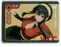 Otaku Box Limited Edition Club Collectible Card 02/44 Silent Thorn - Image 1