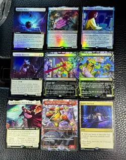 MTG Teenage Mutant Ninja Turtles Rare Foil & Regular Card Lot - Image 1