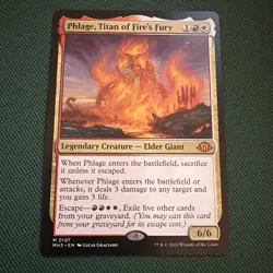 MTG Magic The Gathering Phlage Titan of Fire's Fury MH3 Mythic NM - Image 1