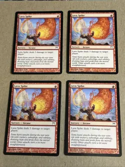 MTG 4X Lava Spike X4 Champions of Kamigawa - Image 1