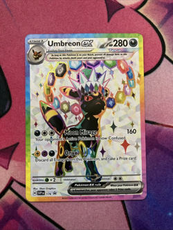 Umbreon ex 176 Promo Prismatic Evolutions Premium Figure Collection Holo Pokemon - Image 1