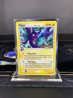 Pokemon TCG Card Gligar Ex Dragon Frontiers 16/101 2006 Reverse Stamped Holo MP - Image 1