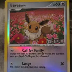 Pokemon Eevee 062/100 Burger King Promo Reverse Holo Basic 60HP English Card - Image 1
