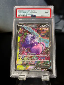 2021 Pokemon Galarian Slowking V PSA 9 Chilling Reign-FA #179/198 - Image 1
