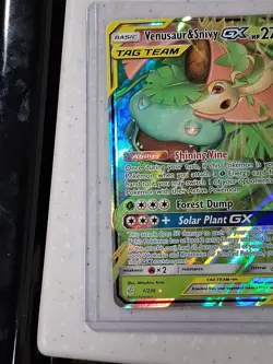 Pokemon TCG Venusaur Snivy GX Cosmic Eclipse Card 1/236 NM Condition - Image 4