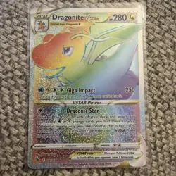 Pokemon Card Dragonite VSTAR 081/078 Secret Rare Pokemon GO Near Mint - Image 1