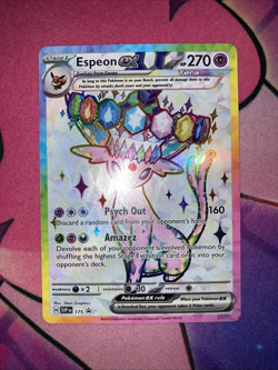 Espeon ex 175 Promo Prismatic Evolutions Premium Figure Collection Holo Pokemon - Image 2