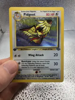 Pidgeot 8/64 Rare Jungle Holo 1st Edition Pokemon - Image 1