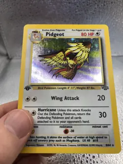 Pidgeot 8/64 Rare Jungle Holo 1st Edition Pokemon - Image 3