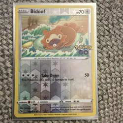 Pokemon Card - Bidoof Ditto Reverse Holo Card Pokemon Go 059/078 - M/NM - Image 1