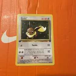 Pokemon TCG Eevee 55/82 1st Edition Team Rocket Common WOTC vintage - Image 3