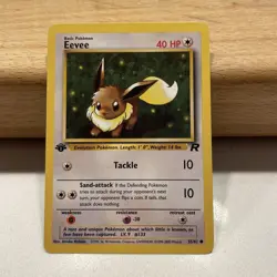 Pokemon TCG Eevee 55/82 1st Edition Team Rocket Common WOTC vintage - Image 5