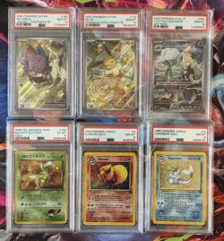 6 PSA Graded ENG & JPN Pokemon TCG Card Lot From 1998 to 2025 - Image 1