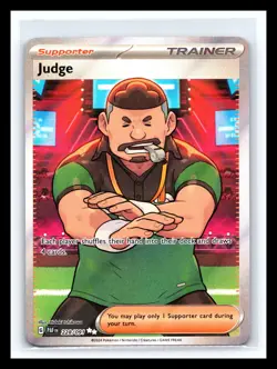 💥 Judge 228/091 Full Art Ultra Rare Holo Pokemon Scarlet & Violet Paldean Fates - Image 1