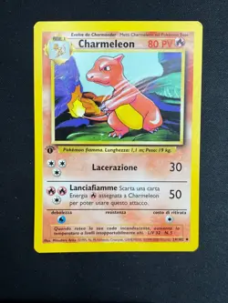 Pokemon Charmeleon 24/102 Set Base Prima Edizione Wizards ITA Carte Vintage - Image 1
