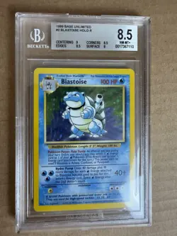 1999 Pokemon Base Set Unlimited Blastoise #2 BGS 8.5 Pokemon - Image 1