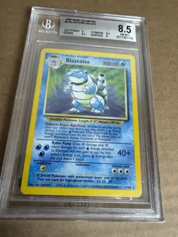 1999 Pokemon Base Set Unlimited Blastoise #2 BGS 8.5 Pokemon - Image 5
