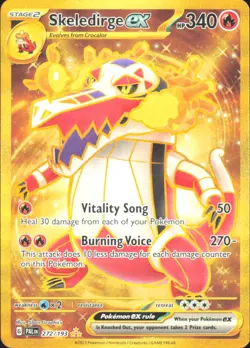 Pokemon TCG - Skeledirge ex - SV02: Paldea Evolved 272/193 NM - Image 1