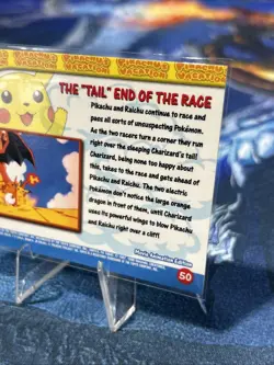 Pokemon TCG The "Tail" End of the Race Pokemon Topps Pikachu's Vacation 50 - Image 4