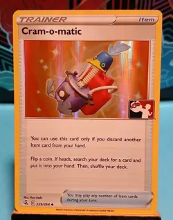 Cram-o-matic 229/264 Prize Pack Series Pokemon Play! Mint Condition - Image 1