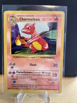 Pokemon TCG Charmeleon Base Set, Unlimited Uncommon Shadowless 24/102 - Image 1