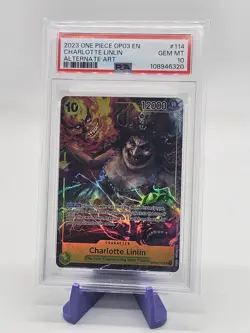 One Piece Card Game OP03 114 Charlotte Linlin Big Mom Alternate Art PSA 10!!! - Image 1