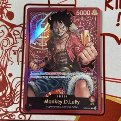 One Piece English Monkey.D.Luffy ST01-001 Leader Foil - Near Mint - Image 1