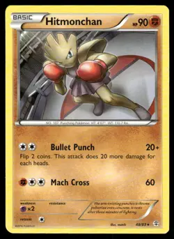 Pokemon Cards Hitmonchan 48/83 Generations Rare NM - Image 1