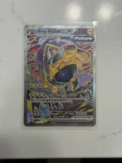 Pokemon Iron Hands ex 154/131 PRE Full Art Holo EX 230HP Lightning Card - Image 1