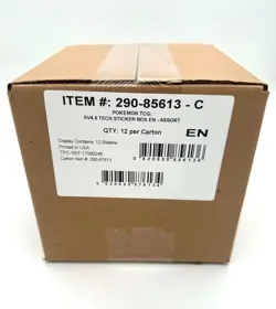 Pokemon Paldean Fates (SV4.5) Tech Sticker Collection Display Case 36 PACKS!! - Image 3