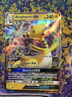 Pokemon TCG - Ampharos GX - 43/181 Sun & Moon Team Up - Ultra Rare Holo - NM - Image 5
