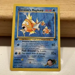 Pokemon TCG Giovanni's Magikarp 73/132 Gym Challenge 1st Edition WOTC vintage - Image 5