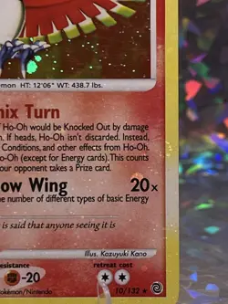 Pokemon TCG - Ho-Oh Holo Bleed with Swirl - Secret Wonders English - MP 10/132 - Image 5