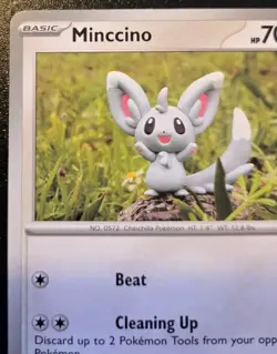 Minccino 136/162 Common Scarlet & Violet: Temporal Forces Pokemon TCG - Image 2