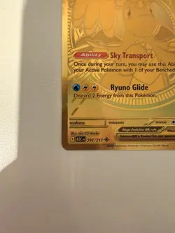 Pokemon TCG Ascended Heroes Mega Dragonite Ex Gold Hyper Rare 295/217 Near Mint - Image 3