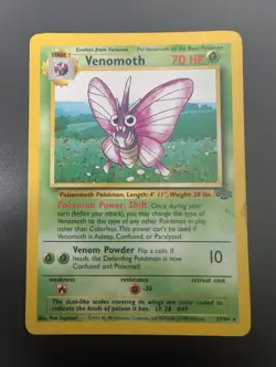 Venomoth #29/64, Jungle Unlimited Non-Holo Rare, 1999 Vintage Pokemon TCG - Image 4