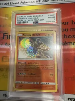 PSA 8 - Shining Ho-oh Holo Sm70/73 Legends Elite Trainer Box Pokemon - Image 1