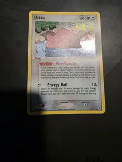 Pokemon TCG Ditto Card 4/112 FireRed & LeafGreen Holo - Image 3