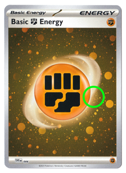 HD COSMOS HOLO 🌀 SWIRL Basic Fighting Energy 006 - Pokemon 151 (B) - Image 1