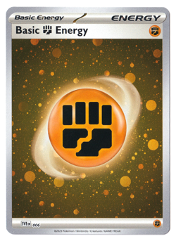 HD COSMOS HOLO 🌀 SWIRL Basic Fighting Energy 006 - Pokemon 151 (B) - Image 2