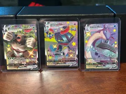 Pokemon TCG VMAX Lot Rillaboom SV106 Dragapult SWSH097 & Lapras SV111/SV122 - Image 1